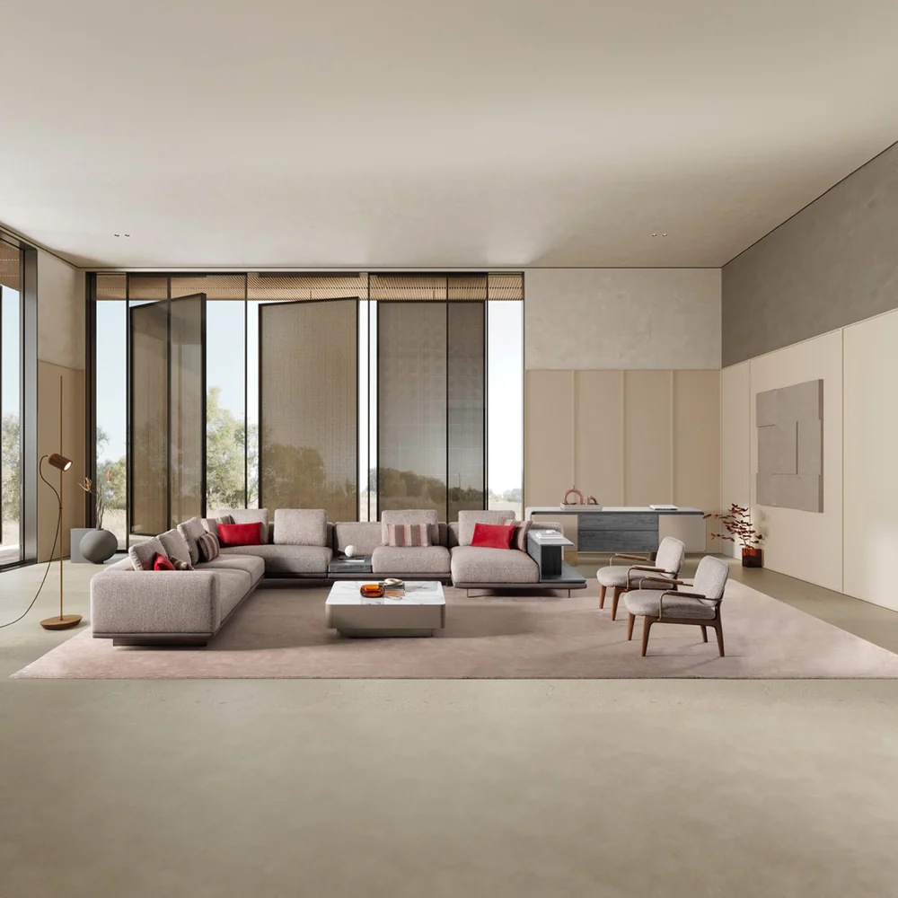 كنب زاوية هارموني - بيج